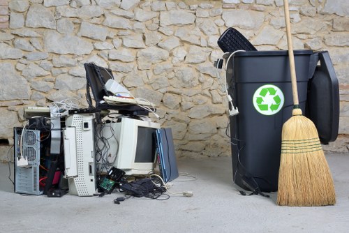 Recycling containers with different materials