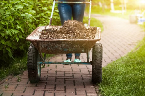 Recyclable construction materials sorted for disposal